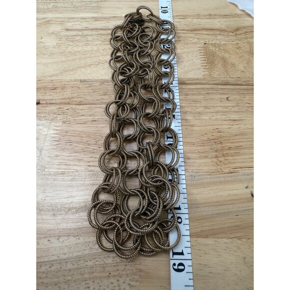 Betsey Johnson Gold-Tone 36" Heavy Double-Ring Chain Link Necklace - Picture 12 of 12